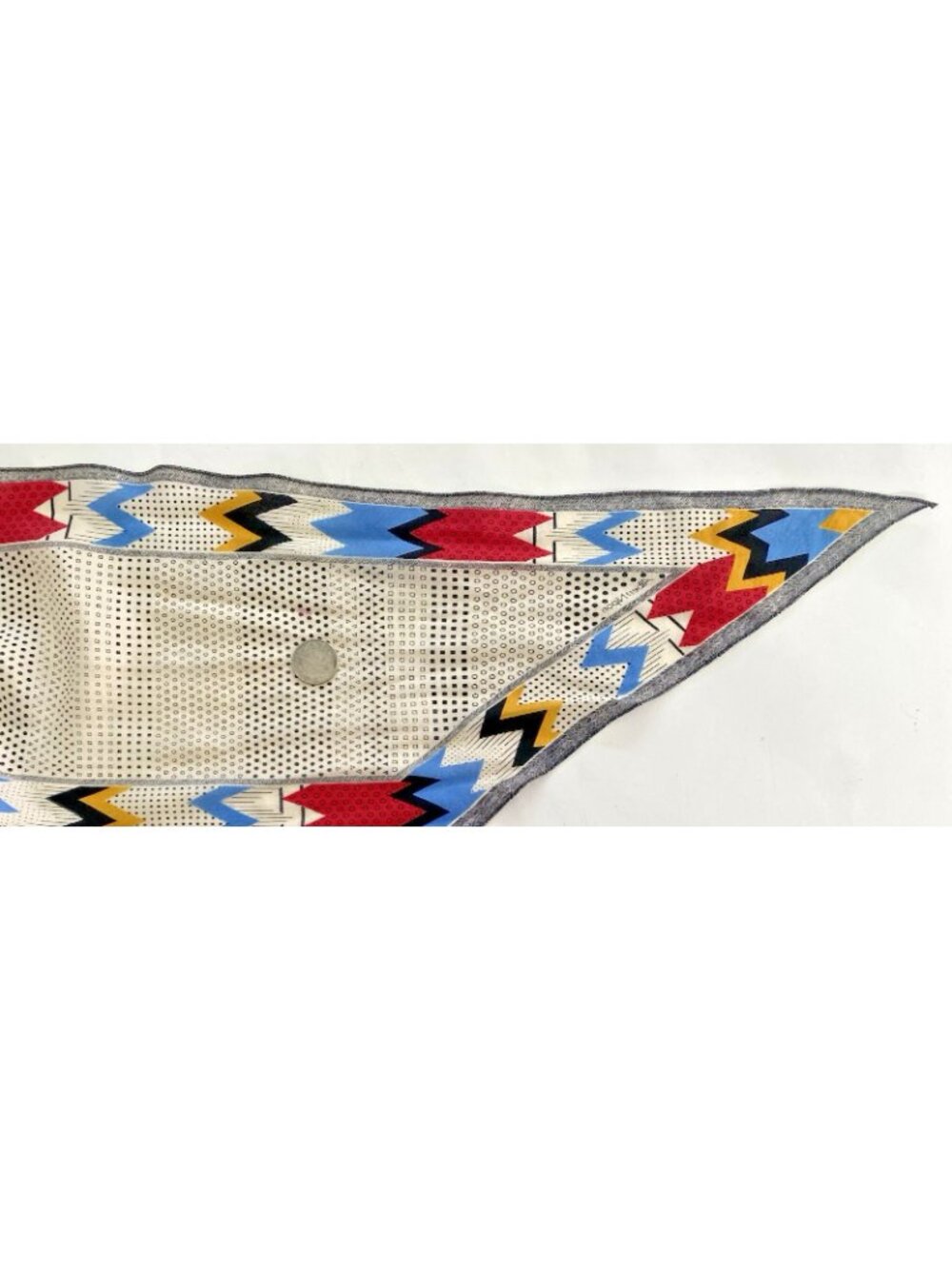 Vintage Albert Nipon XIIX Karat Silk Scarf 62 Inch Geometric Dots Japan 1970s - Picture 15 of 16